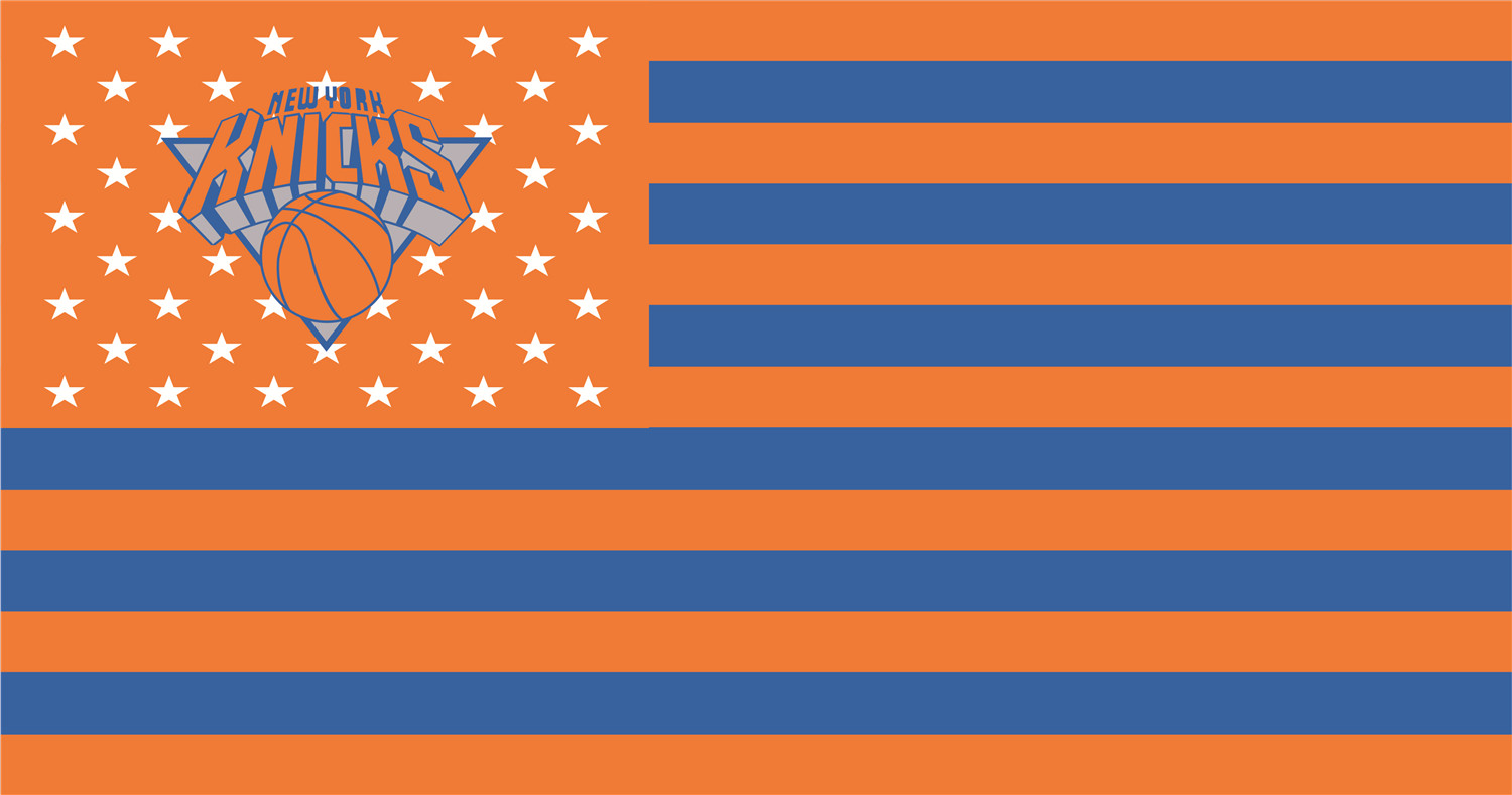 New York Knickerbockers Flags fabric transfer